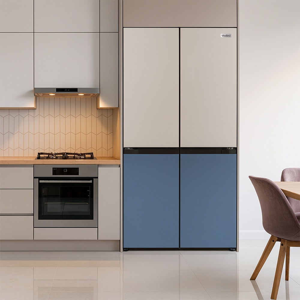 “CRK 4도어 양문형 냉장고 474L 코타그레이블루” 솔직 사용 후기, 가성비 원탑