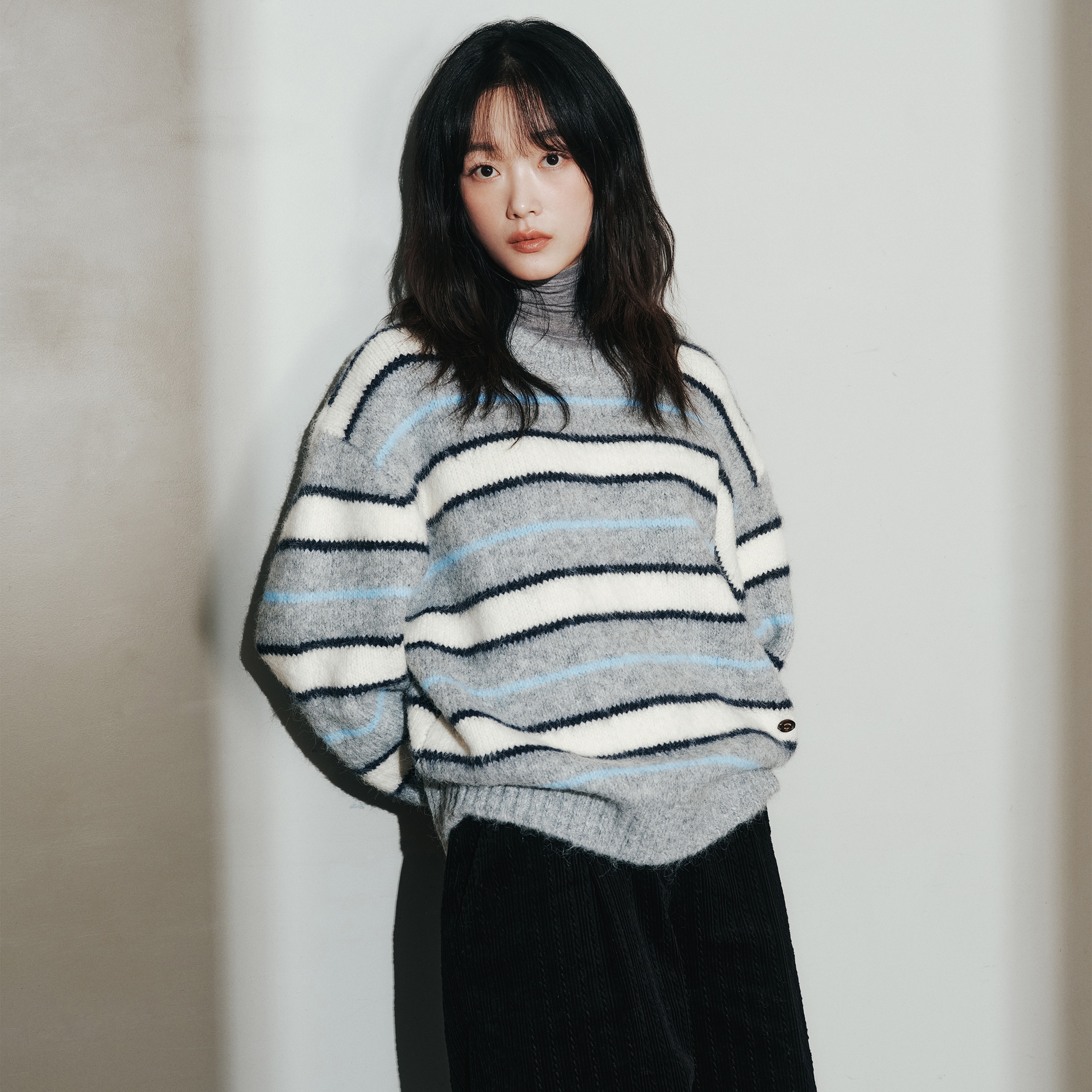[네이버 단독][N도착보장][쥬시쥬디] 울블렌드스트라이프니트풀오버 JZKT724A 솔직 후기