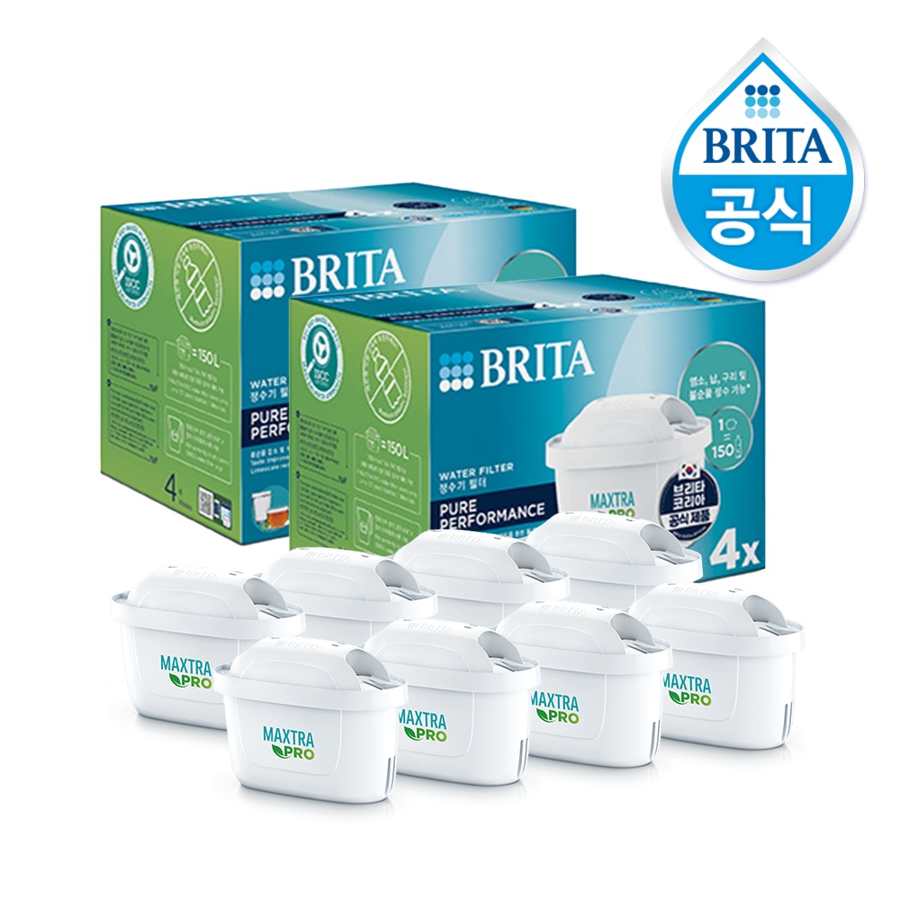 브리타 정수기 필터 막스트라 프로 퓨어 퍼포먼스 4입+4입, 진짜 이런 제품이 필요했나요?