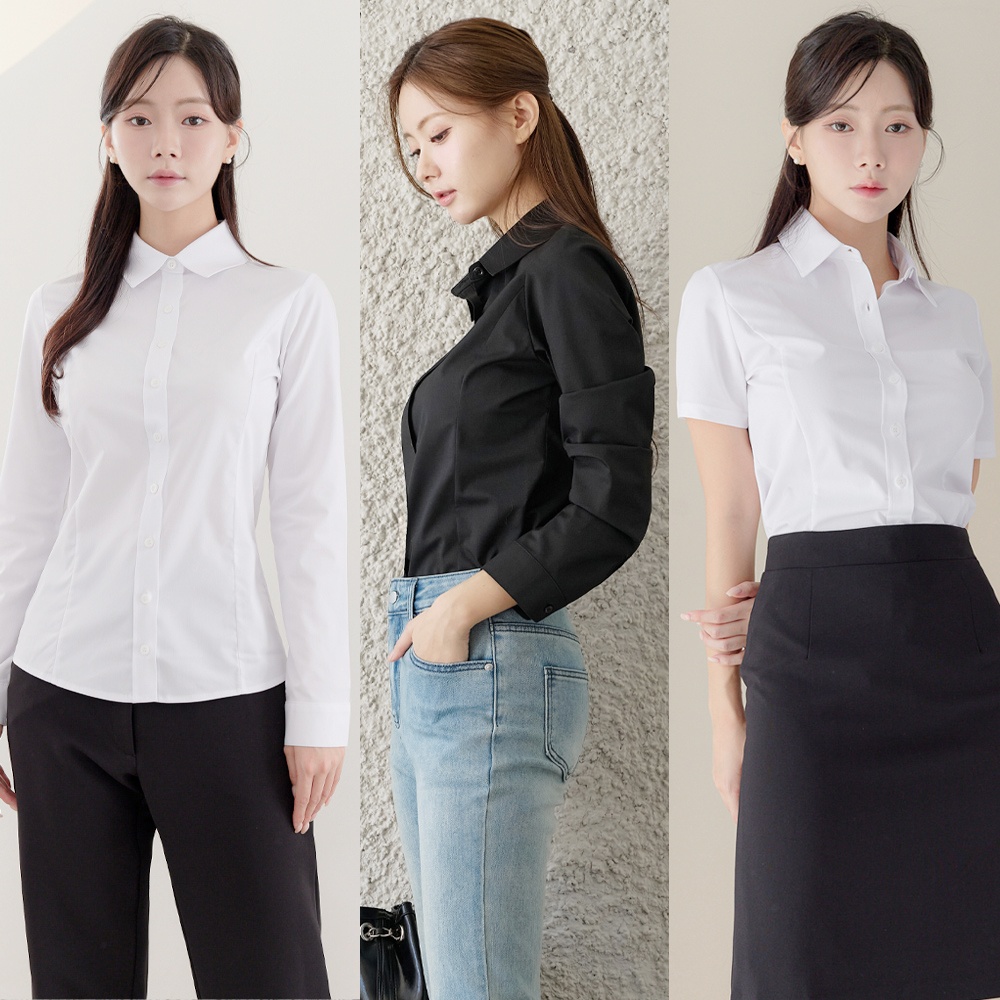 여성 셔츠 블라우스 면접 정장 와이셔츠 기본 남방 빅사이즈 (XS-4XL) 장단점 총정리 실제 써보니