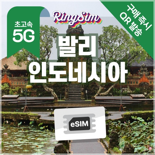 인도네시아 이심 5G 데이터 무제한 발리 자카르타 esim 필수템