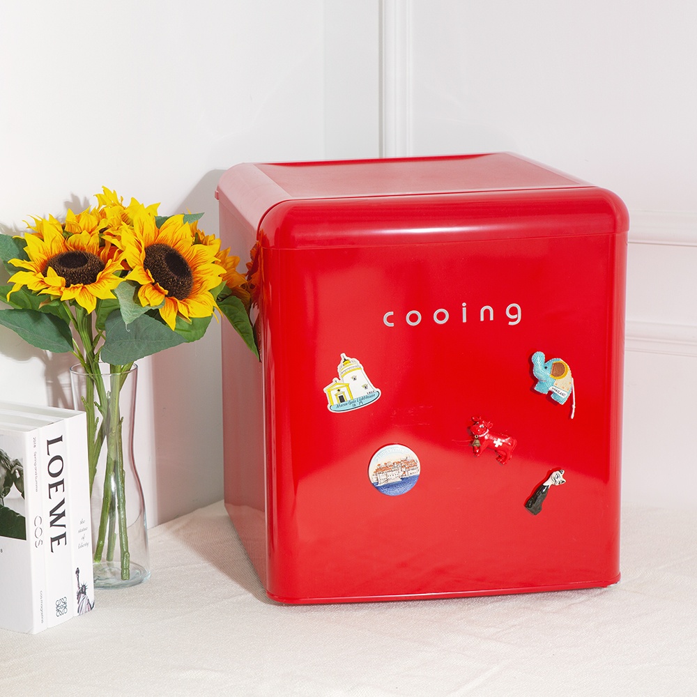 “쿠잉 레트로 미니냉장고 REF-S50” 사용 후기, 신혼 필수템으로 인정