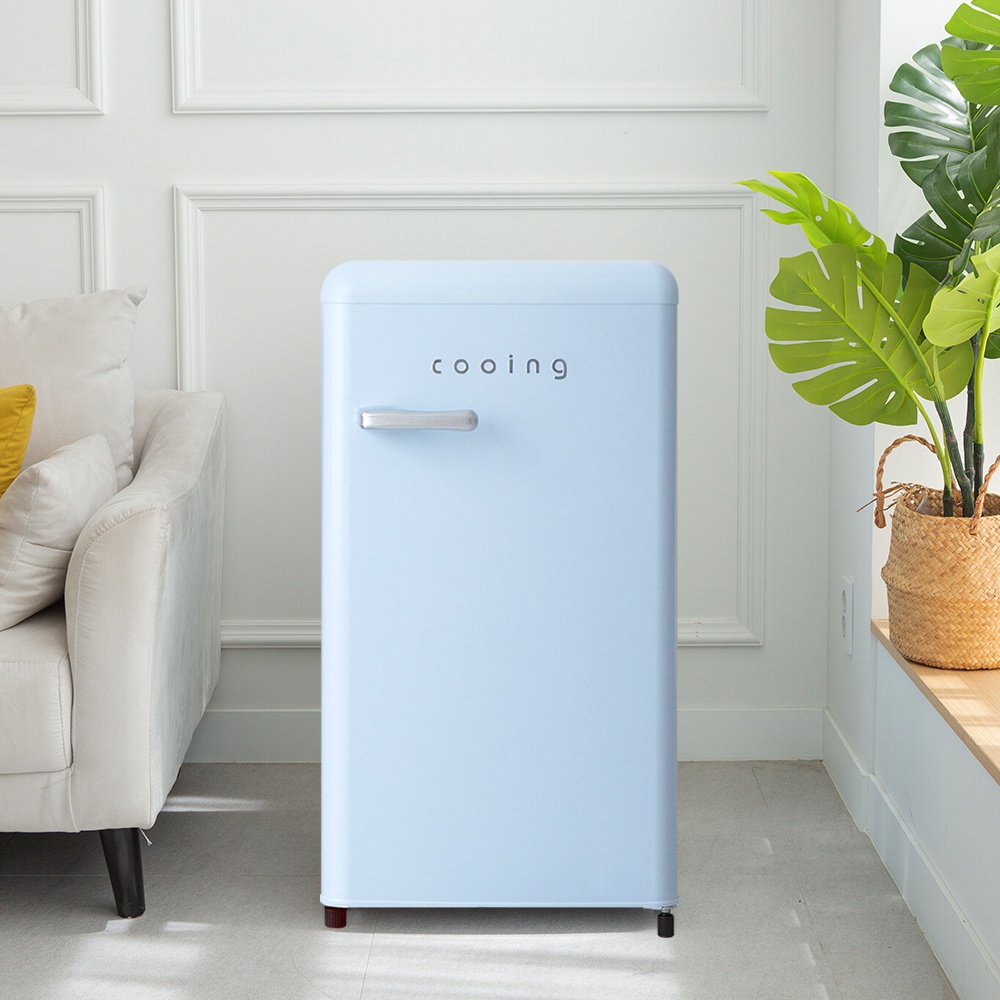 “쿠잉 레트로 미니냉장고 REF-90CN 블루” 솔직한 사용 후기, 원룸 필수템으로 추천
