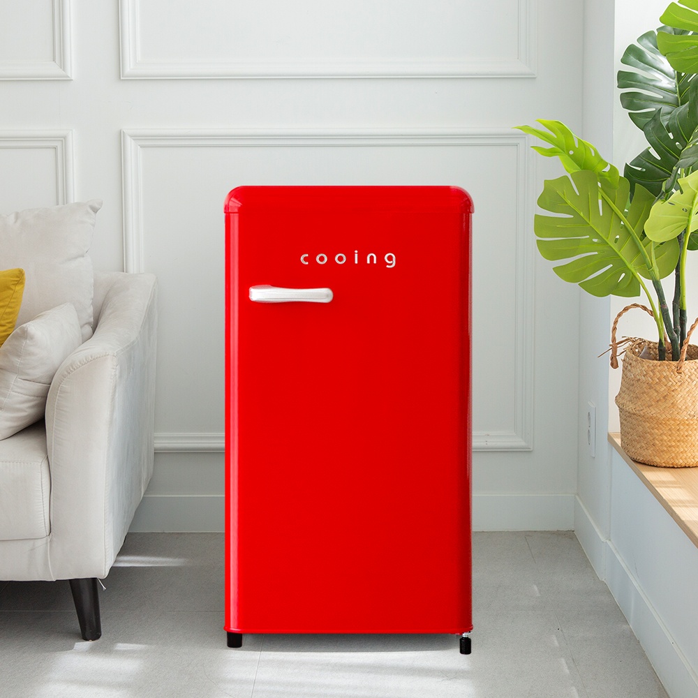 필수 아이템 쿠잉 레트로 미니냉장고 REF-90CN 레드 사용 후기